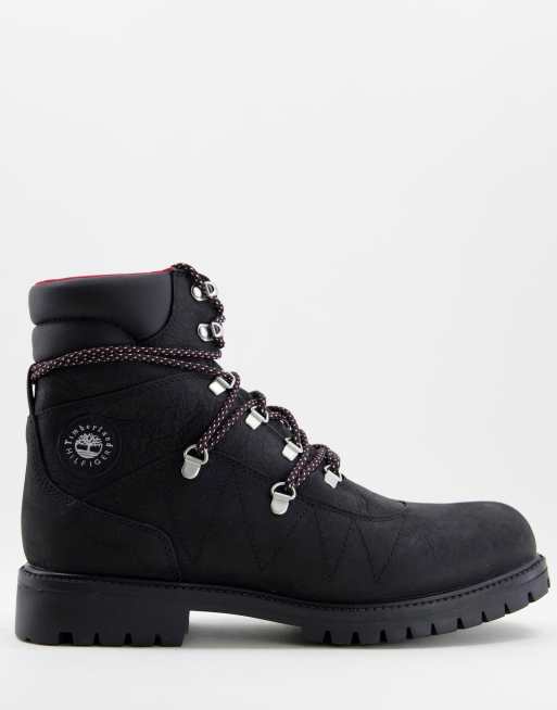 Tommy Hilfiger x Timberland hiker boots in black | ASOS