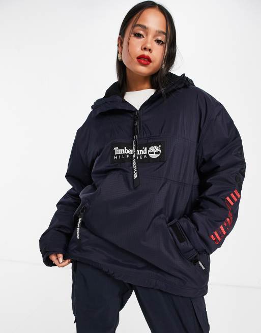 Tommy Hilfiger x Timberland - Marineblå jakke i anorak-stil