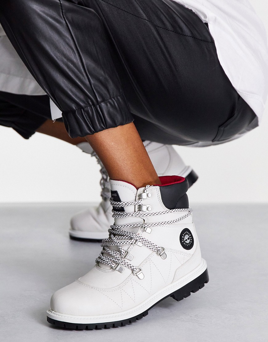 Tommy Hilfiger x Timberland Pro Hiker lace up boots in white