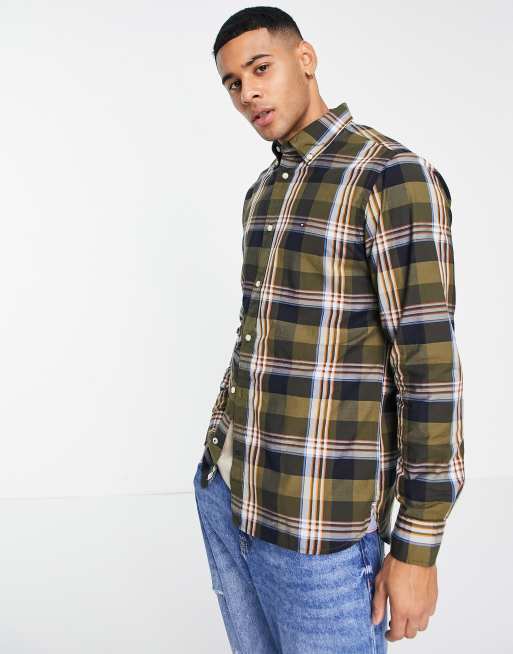 Tommy Hilfiger - Zacht geruit overhemd met iconisch logo in zwart, 3 van 4