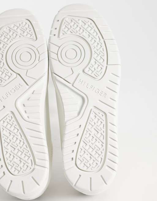 Tommy Hilfiger - zapatillas de deporte de piel blancas, 3 de 5