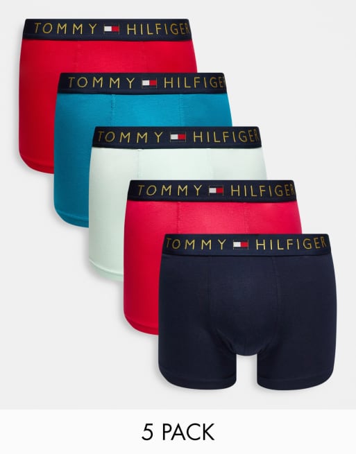 Tommy Hilfiger – Zestaw 5 par bokserek w różnych kolorach