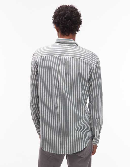 Tommy Hilfiger – Zielona koszula flanelowa w paski , 3 z 5