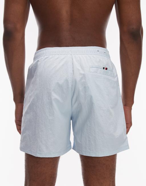 Tommy Hilfiger zip pocket drawstring swim shorts in pale blue , 4 of 5
