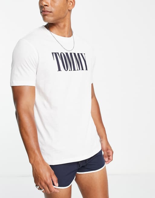 Tommy Hilfiger - Zwem t-shirt in wit