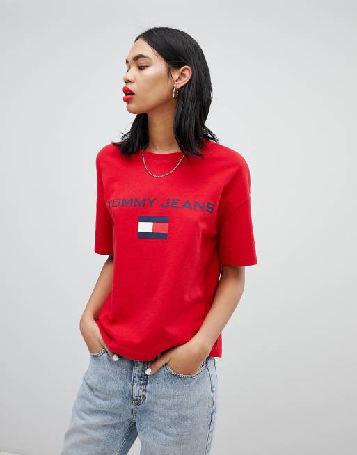 Tommy jeans 5.0 on sale 90s logo tee