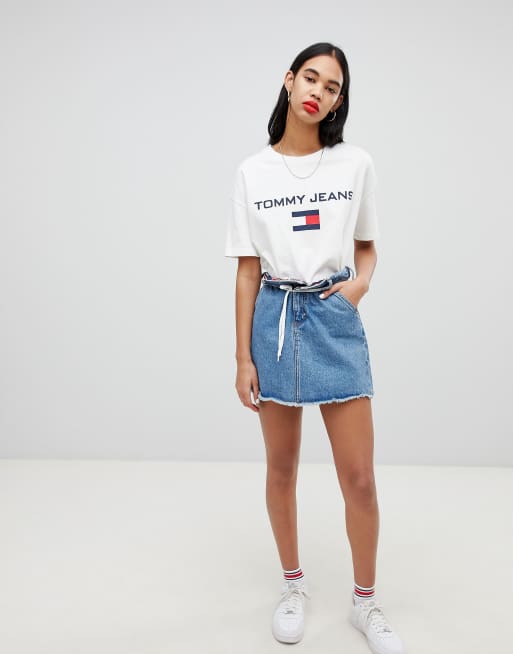 Tommy jeans 5.0 90s logo sales tee