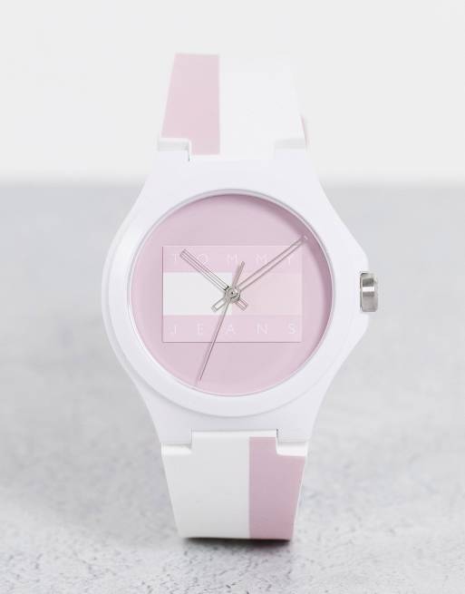 Tommy Jeans - 1720026 - Orologio in silicone bianco e rosa