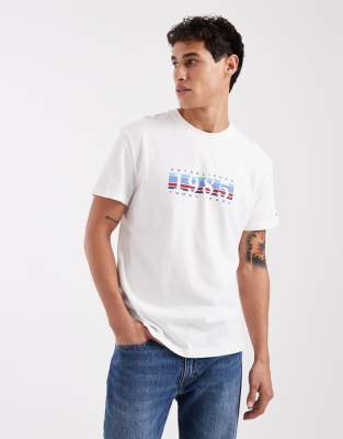 Tommy Jeans 1985 Graphic Box Logo T-shirt In Multi