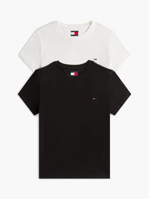 Tommy Jeans 2-pack slim crew neck t-shirts in multi - view 1