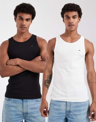 Tommy Jeans 2-pack Slim Fit Tanks In Multi