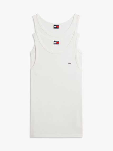 Tommy Jeans 2-pack tommy flag extra slim tank tops in multi - view 1