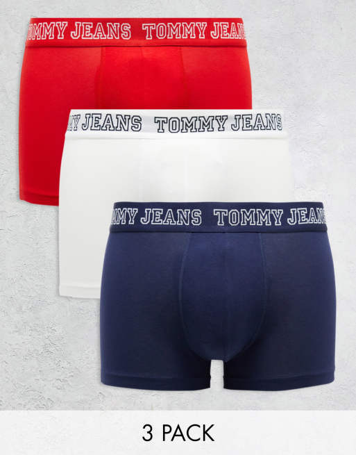 Tommy Jeans 3 pack varsity trunks in multi | ASOS