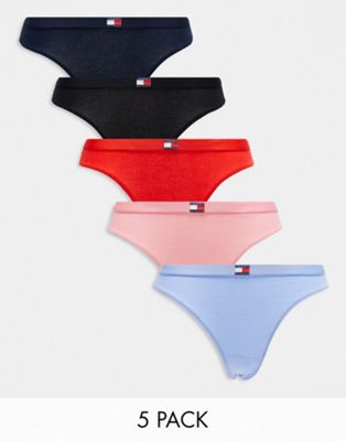 Tommy Jeans 5-Pack Thongs in Multi