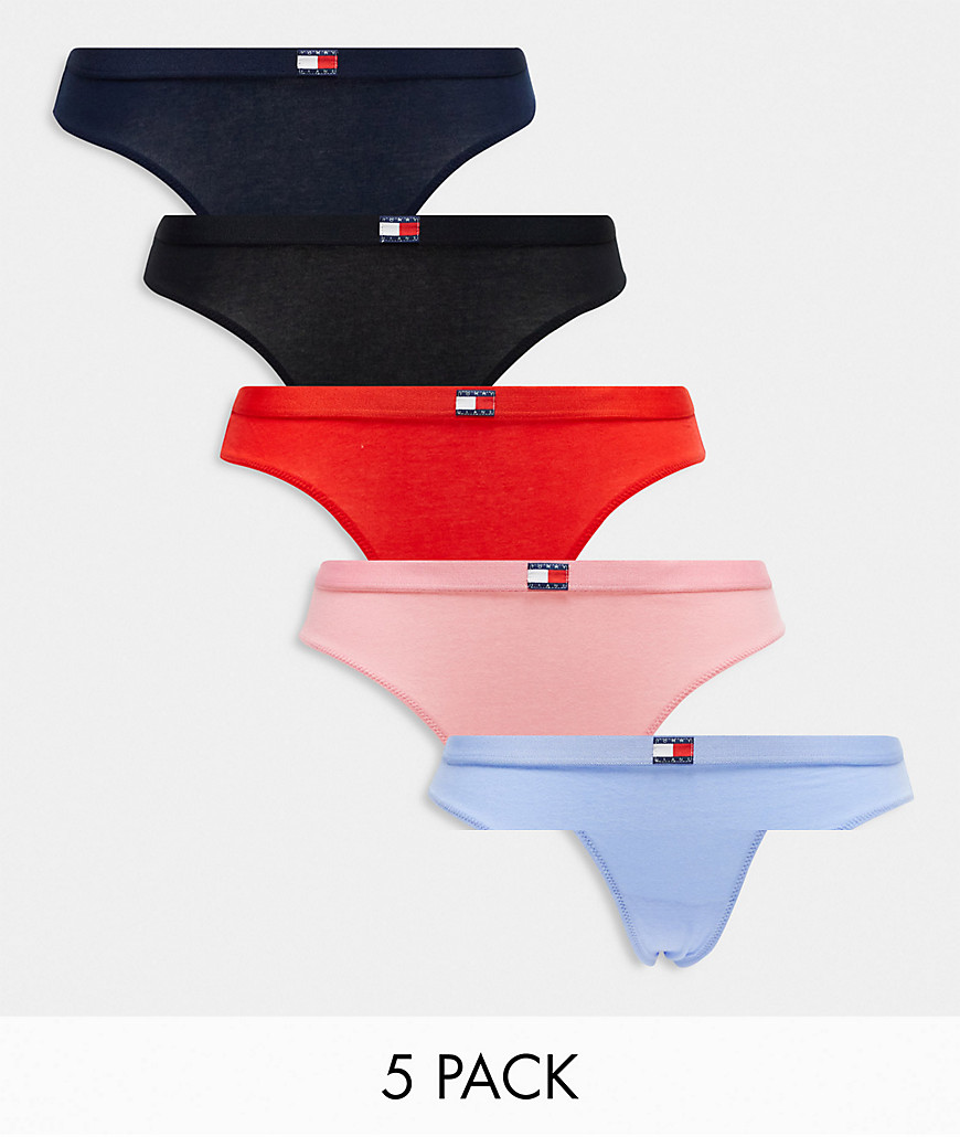 Tommy Jeans 5-Pack Thongs in Multi