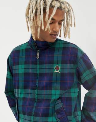 tommy jeans plaid coat