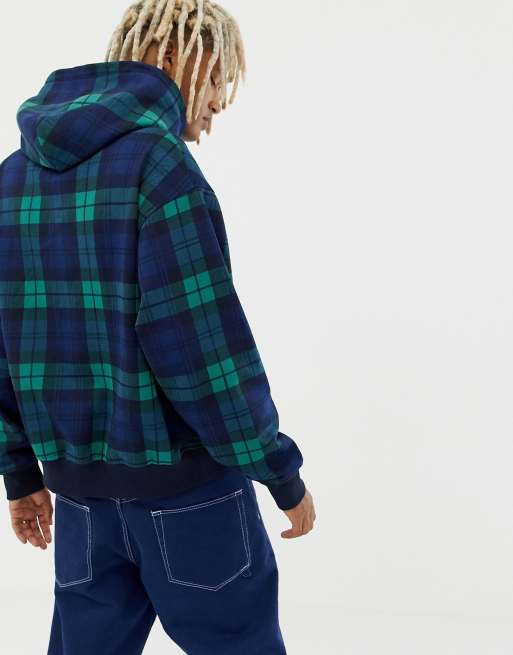 Tommy Jeans 6.0 Limited Capsule hoodie with large crest logo in plaid