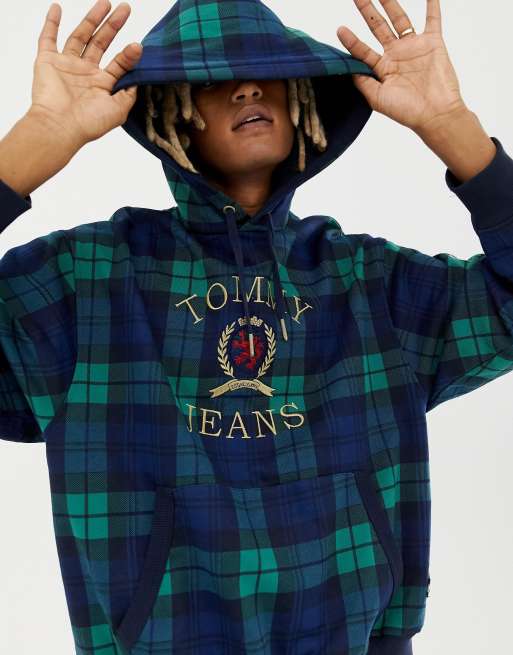 Tommy 2025 plaid hoodie