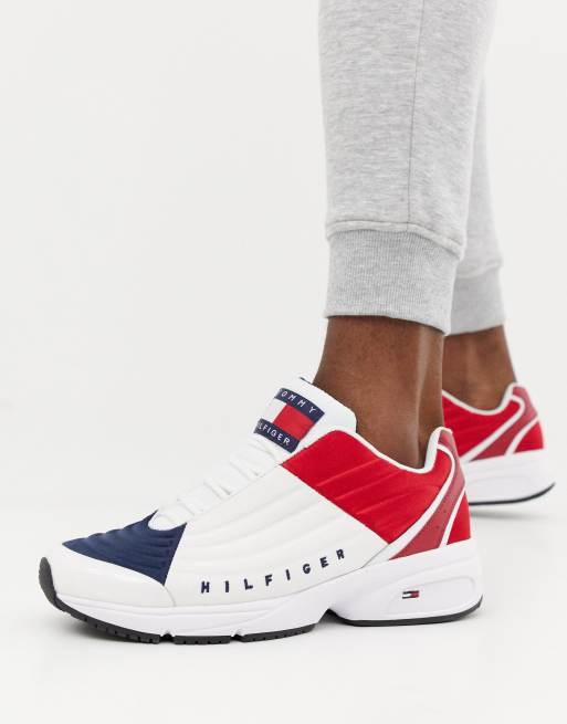 Tommy Jeans 6.0 limited capsule lifestyle sneakers in red white blue