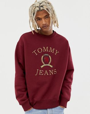 tommy jeans crest sweatshirt