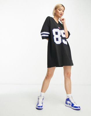 Tommy Jeans '85 graphic t-shirt dress in black