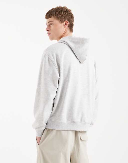 Tommy Jeans 90s badge zip through hoodie in grey, 3 of 5