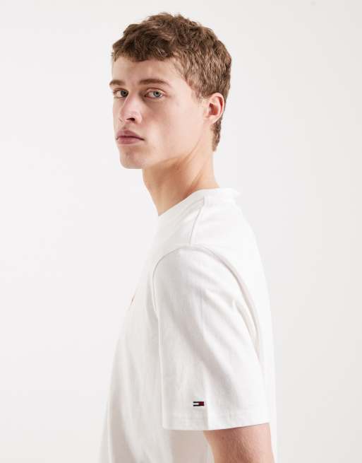 Tommy Jeans 90s block t-shirt in white, 4 of 5