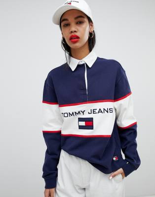 tommy jeans rugby shirt