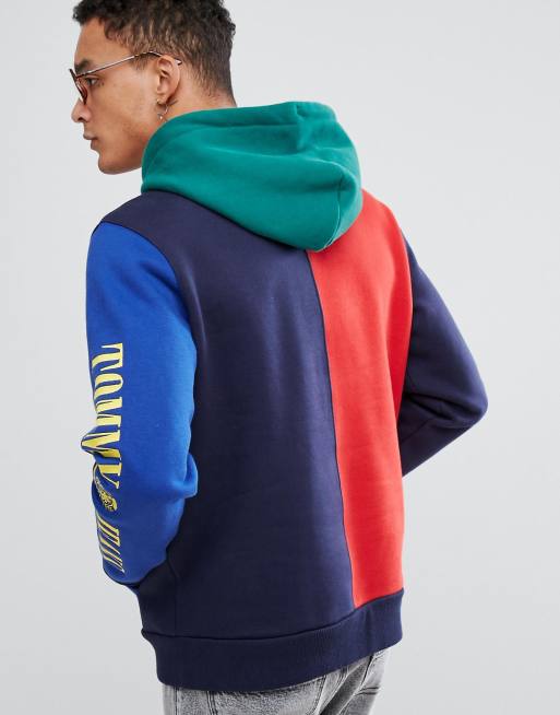 Tommy jeans 90s on sale colour block pullover jacket