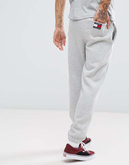 Tommy jeans grey online joggers