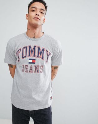 tommy jeans grey t shirt 