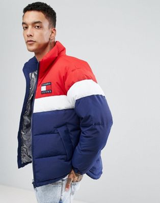 tommy jeans puffer jacket 90s