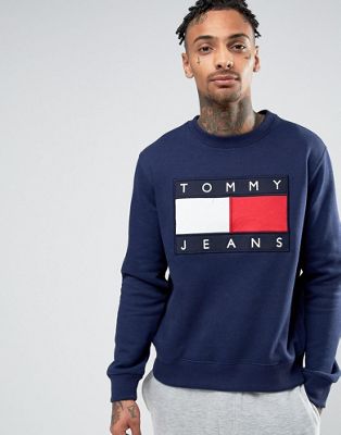 Tommy Jeans 90s Crew Sweatshirt in Navy 