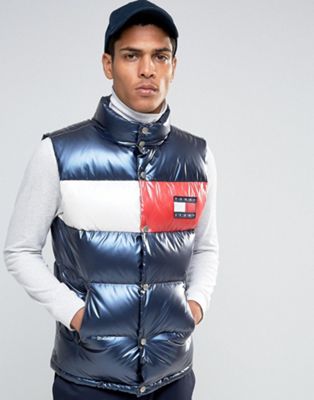 tommy jeans 90s down puffer jacket in navy