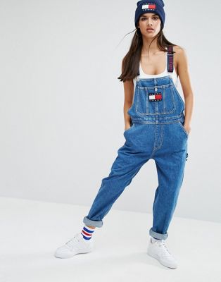 tommy jeans 90s dungaree dress