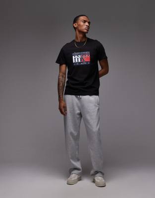Tommy Jeans 90s Flag T-shirt In Black