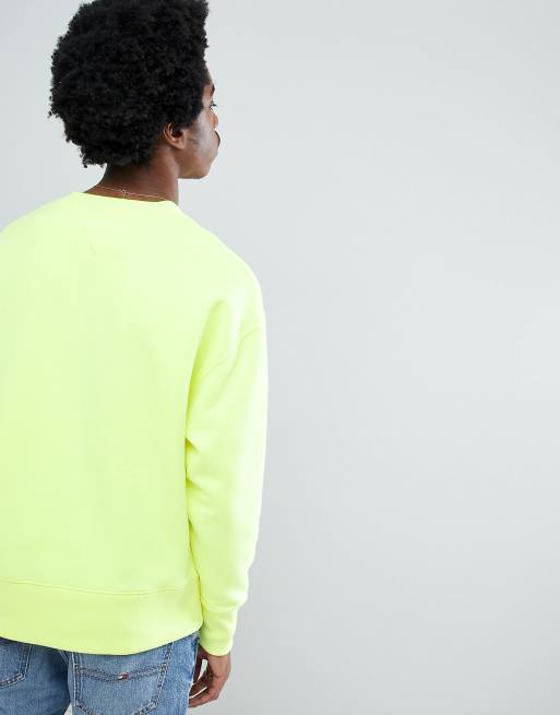 Tommy jeans neon on sale sweatshirt