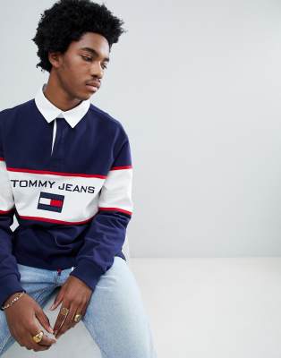 tommy jeans rugby jumper