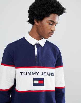 tommy jeans 90s rugby shirt