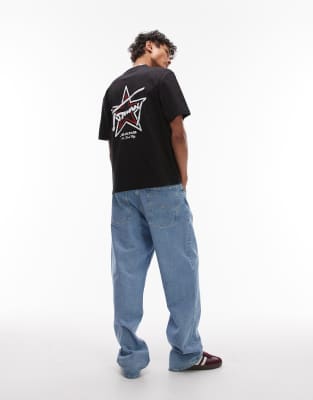 90s signature T-shirt in black