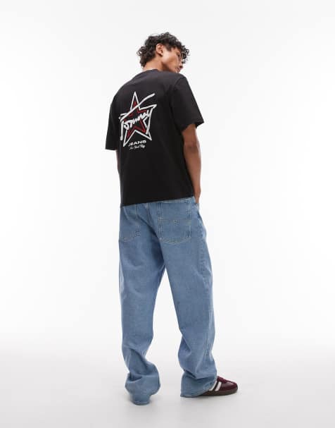 Tommy Jeans 90s signature t-shirt in black - view 1