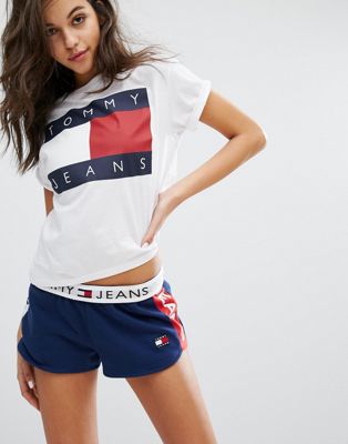 tommy jeans white t shirt women's