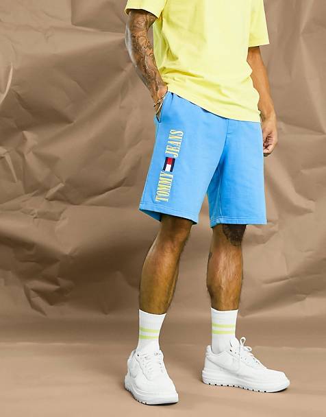 Mens Clothing Activewear Tommy Hilfiger Acid Capsule Cotton Blend Side Logo Sweat Shorts in Yellow for Men gym and workout clothes Sweatshorts 