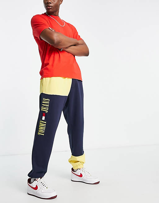 Jogging Plus à motif colour-block et logo Tommy Hilfiger Homme Vêtements Pantalons & Jeans Pantalons Joggings 