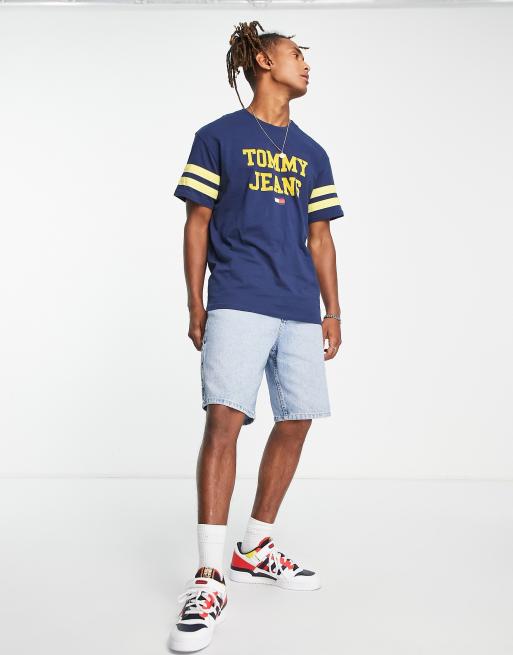 Tommy Jeans - Acid capsule - T-shirt en coton à bords contrastants - Bleu - NAVY, 2 de 4