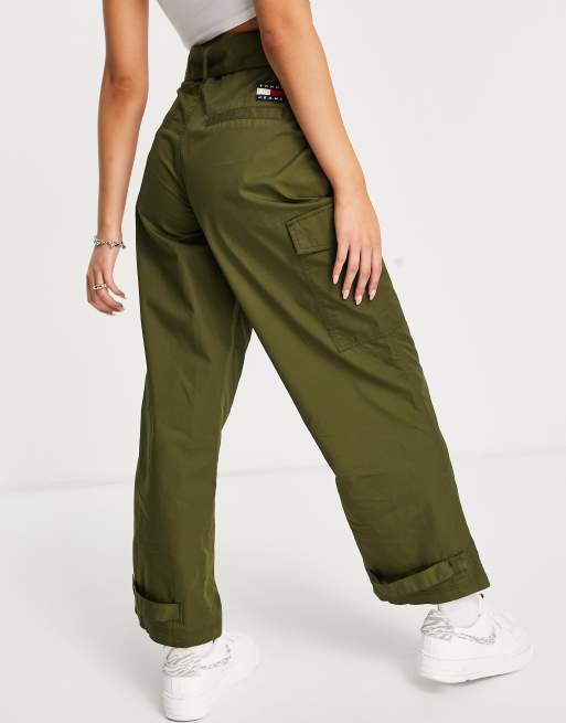 Olive green ankle store pants