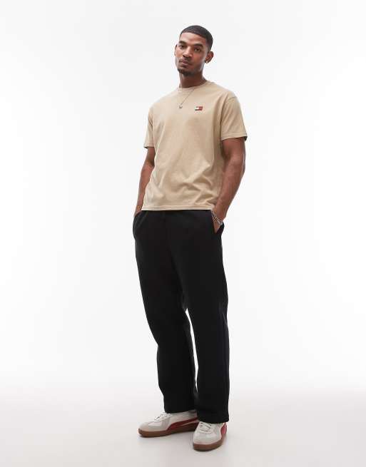Tommy Jeans - Afslappet gyldenbrun T-shirt med logomærke, 2 af 4