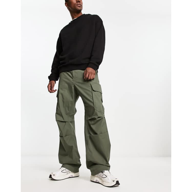 Tommy Jeans AIDEN BAGGY PANT - Cargo trousers - avalon green/olive -  Zalando.de