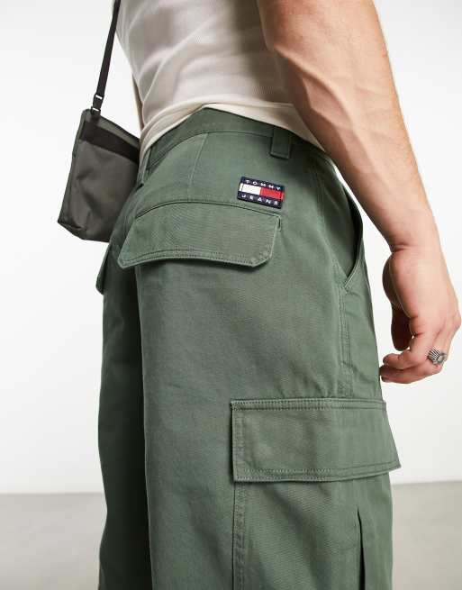 Aiden Baggy Cargo Trousers, natural