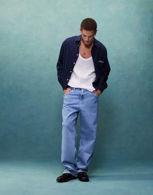 Tommy Jeans Tommy Jeans Aiden baggy jeans in light wash-Blue